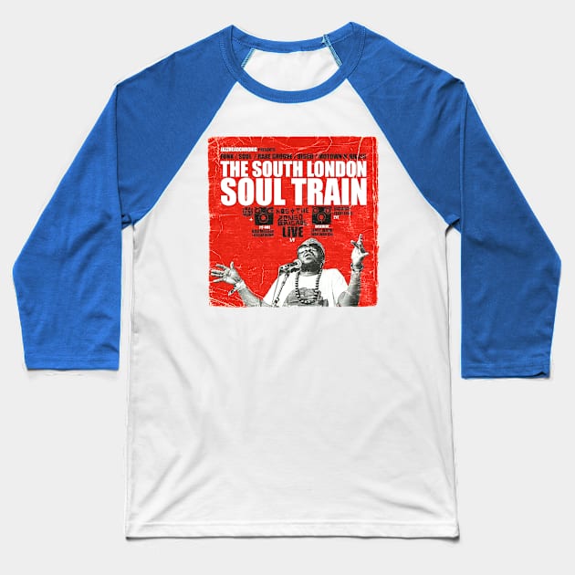 POSTER TOUR - SOUL TRAIN THE SOUTH LONDON 35 Baseball T-Shirt by Promags99